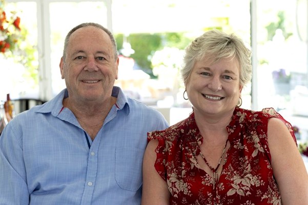 Sue Heazlewood and partner Don, of Tangleby Gardens